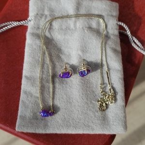 Kendra Scott Opal Necklace & Earring Set